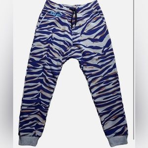 Kenzo kids grey blue animal pattern sweatpants size 10A